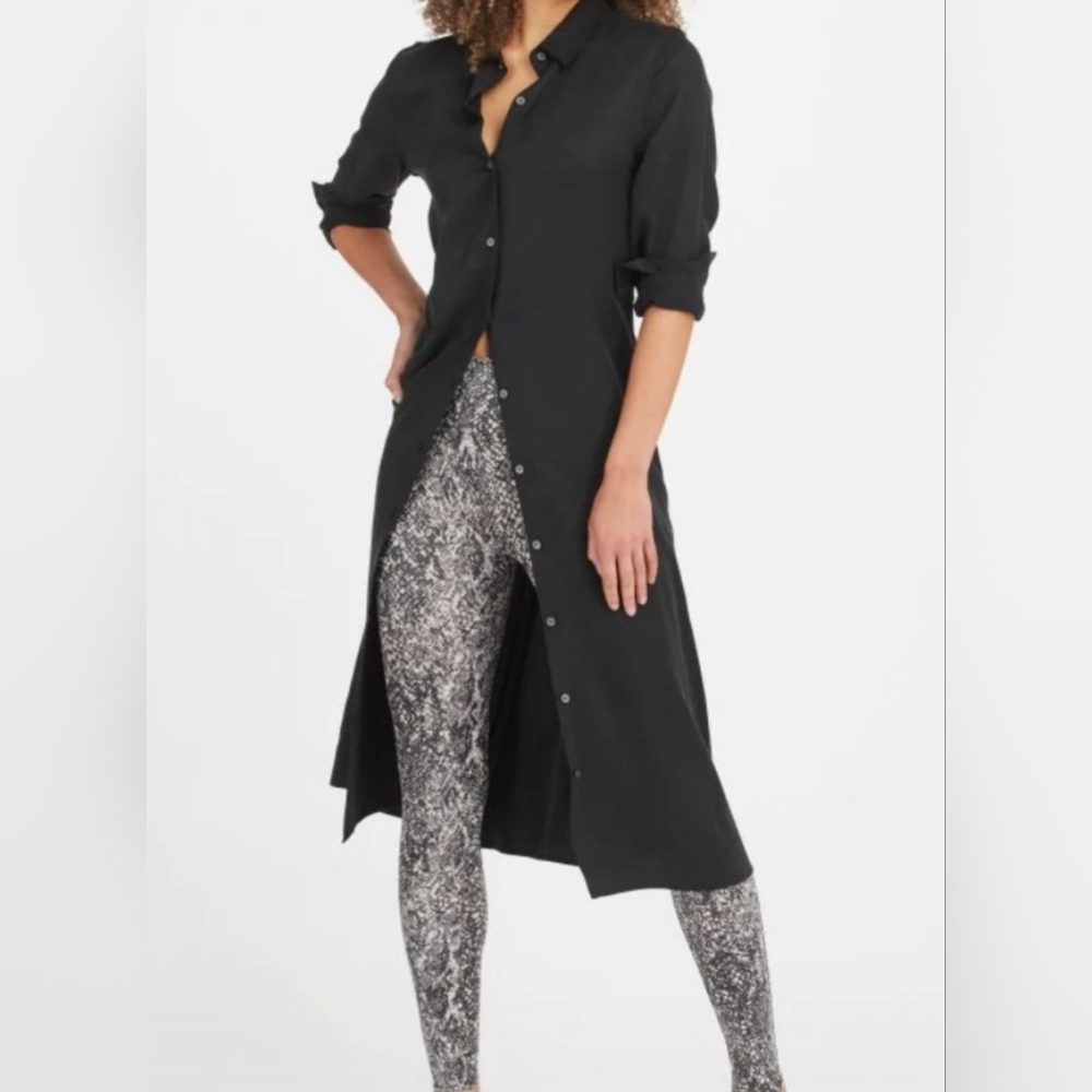 Spanx Faux Leather Snake Shine Legging  M - Picture 6 of 6